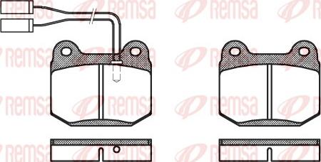 Remsa 0014.01 - Komplet Pločica, disk-kočnica www.molydon.hr