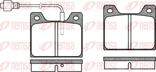 Remsa 0013.02 - Komplet Pločica, disk-kočnica www.molydon.hr