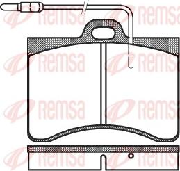 Remsa 0086.04 - Komplet Pločica, disk-kočnica www.molydon.hr