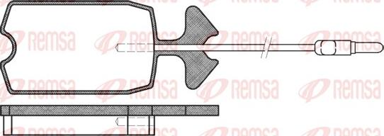 Remsa 0034.14 - Komplet Pločica, disk-kočnica www.molydon.hr