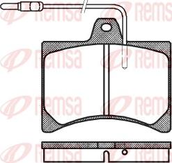 Remsa 0035.04 - Komplet Pločica, disk-kočnica www.molydon.hr