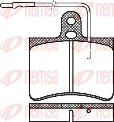 Remsa 0033.14 - Komplet Pločica, disk-kočnica www.molydon.hr