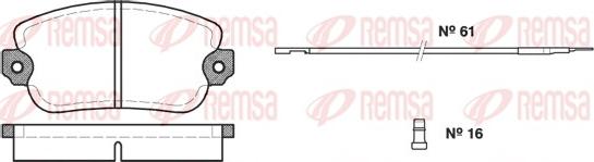 Remsa 0024.02 - Komplet Pločica, disk-kočnica www.molydon.hr