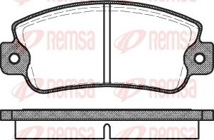 Remsa 0025.20 - Komplet Pločica, disk-kočnica www.molydon.hr