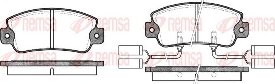 Remsa 0025.22 - Komplet Pločica, disk-kočnica www.molydon.hr