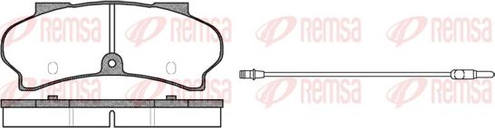 Remsa 0026.12 - Komplet Pločica, disk-kočnica www.molydon.hr