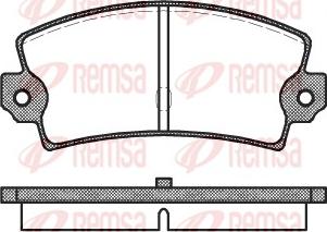 Remsa 0021.40 - Komplet Pločica, disk-kočnica www.molydon.hr