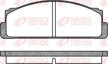 Remsa 0022.20 - Komplet Pločica, disk-kočnica www.molydon.hr