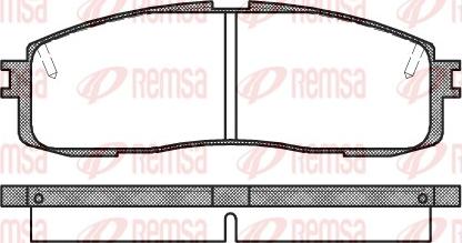 Remsa 0199.10 - Komplet Pločica, disk-kočnica www.molydon.hr