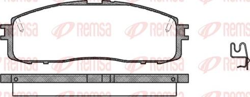 Remsa 0199.34 - Komplet Pločica, disk-kočnica www.molydon.hr