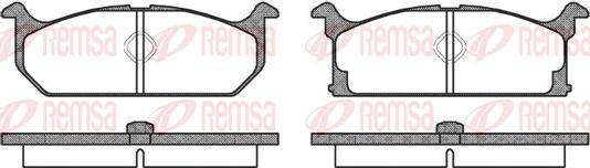 Remsa 0194.00 - Komplet Pločica, disk-kočnica www.molydon.hr