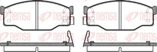 Remsa 0195.14 - Komplet Pločica, disk-kočnica www.molydon.hr