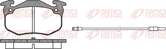 Remsa 0144.92 - Komplet Pločica, disk-kočnica www.molydon.hr