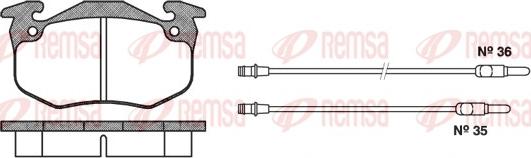 Remsa 0144.14 - Komplet Pločica, disk-kočnica www.molydon.hr