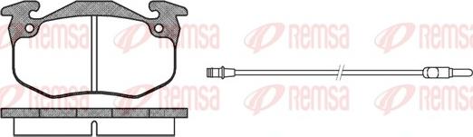 Remsa 0144.32 - Komplet Pločica, disk-kočnica www.molydon.hr