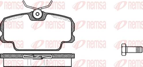 Remsa 0145.00 - Komplet Pločica, disk-kočnica www.molydon.hr