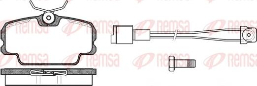 Remsa 0145.11 - Komplet Pločica, disk-kočnica www.molydon.hr