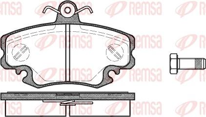 Remsa 0141.10 - Komplet Pločica, disk-kočnica www.molydon.hr