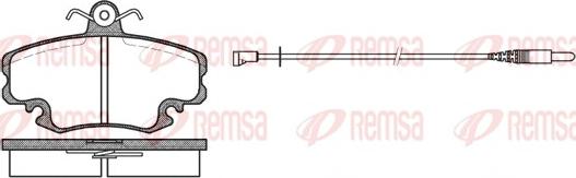 Remsa 0141.32 - Komplet Pločica, disk-kočnica www.molydon.hr