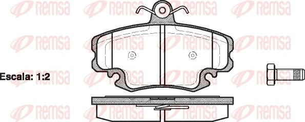 Remsa 0141.20 - Komplet Pločica, disk-kočnica www.molydon.hr