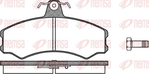 Remsa 0143.10 - Komplet Pločica, disk-kočnica www.molydon.hr