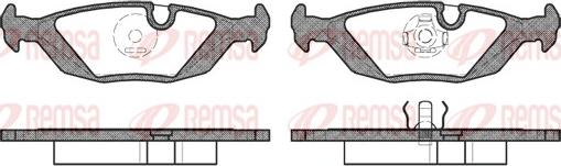 Remsa 0155.00 - Komplet Pločica, disk-kočnica www.molydon.hr