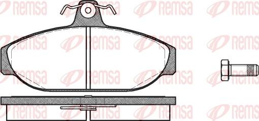 Remsa 0156.00 - Komplet Pločica, disk-kočnica www.molydon.hr