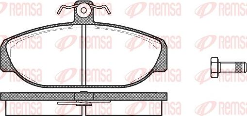 Remsa 0156.10 - Komplet Pločica, disk-kočnica www.molydon.hr