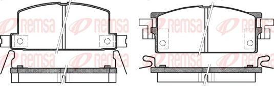 Remsa 0153.04 - Komplet Pločica, disk-kočnica www.molydon.hr