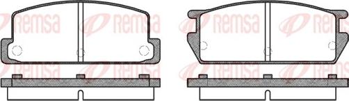 Remsa 0161.00 - Komplet Pločica, disk-kočnica www.molydon.hr