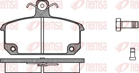 Remsa 0104.02 - Komplet Pločica, disk-kočnica www.molydon.hr