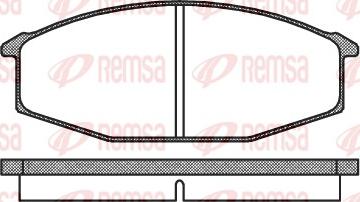 Remsa 0115.20 - Komplet Pločica, disk-kočnica www.molydon.hr