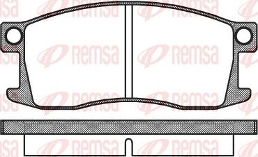 Remsa 0110.00 - Komplet Pločica, disk-kočnica www.molydon.hr