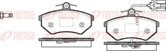 Remsa 0134.62 - Komplet Pločica, disk-kočnica www.molydon.hr