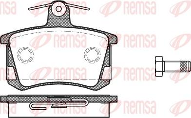 Remsa 0135.40 - Komplet Pločica, disk-kočnica www.molydon.hr