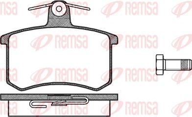 Remsa 0135.00 - Komplet Pločica, disk-kočnica www.molydon.hr