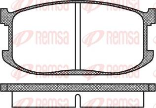 Remsa 0126.00 - Komplet Pločica, disk-kočnica www.molydon.hr