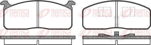 Remsa 0120.00 - Komplet Pločica, disk-kočnica www.molydon.hr