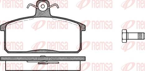 Remsa 0128.40 - Komplet Pločica, disk-kočnica www.molydon.hr