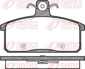 Remsa 0128.50 - Komplet Pločica, disk-kočnica www.molydon.hr