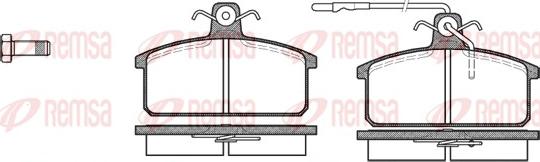 Remsa 0128.32 - Komplet Pločica, disk-kočnica www.molydon.hr