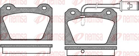 Remsa 0123.02 - Komplet Pločica, disk-kočnica www.molydon.hr