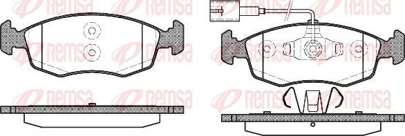 Remsa 0172.52 - Komplet Pločica, disk-kočnica www.molydon.hr