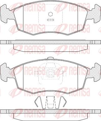 Remsa 0172.35 - Komplet Pločica, disk-kočnica www.molydon.hr