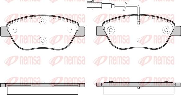 Remsa 0859.45 - Komplet Pločica, disk-kočnica www.molydon.hr