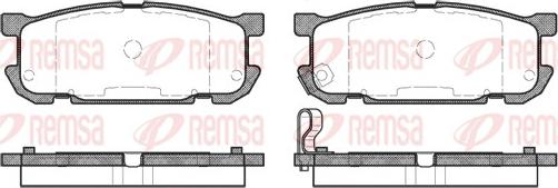 Remsa 0853.02 - Komplet Pločica, disk-kočnica www.molydon.hr