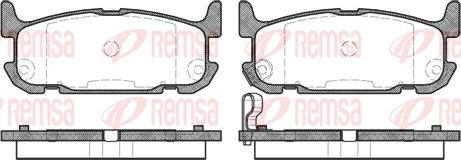 Remsa 0853.12 - Komplet Pločica, disk-kočnica www.molydon.hr