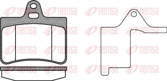 Remsa 0830.20 - Komplet Pločica, disk-kočnica www.molydon.hr