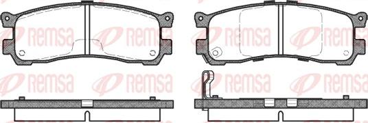 Remsa 0399.21 - Komplet Pločica, disk-kočnica www.molydon.hr