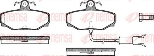 Remsa 0304.12 - Komplet Pločica, disk-kočnica www.molydon.hr